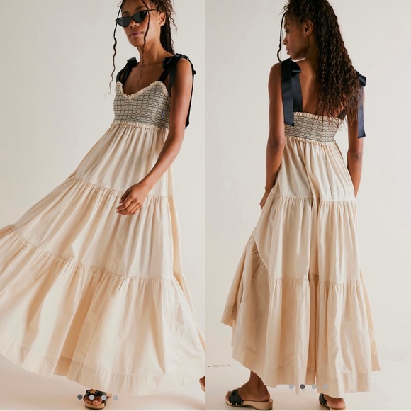 Free People Dresses & Skirts - FREE PEOPLE Bluebell Solid Maxi Dress / Vacation Sand